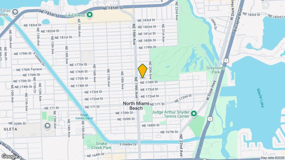 1939 NE 174th St, Unit 2 Map and Location Details