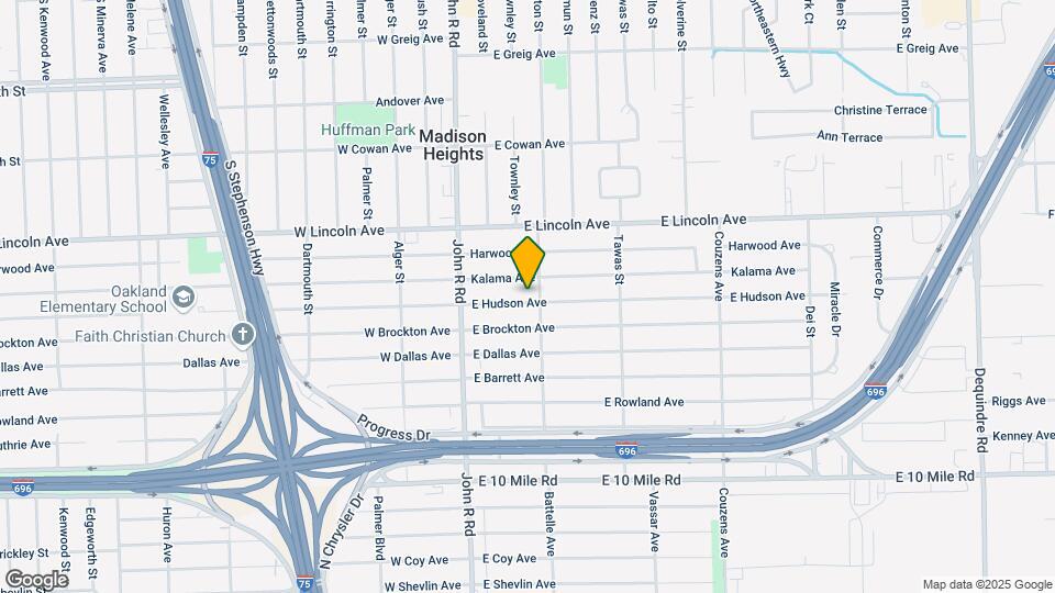 135 E Hudson Ave Map and Location Details