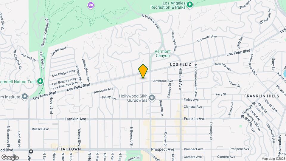 4733 Ambrose Ave Map and Location Details