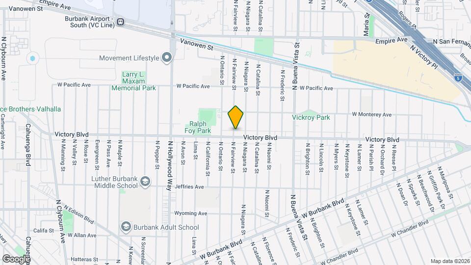 1700 N Fairview St, Unit 1708 Mapa y Detalles de la Ubicación