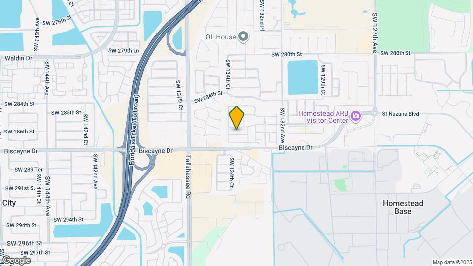 13401 SW 287th St Map and Location Details