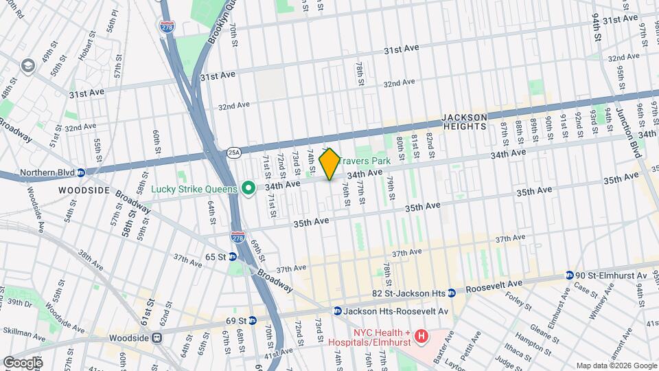 34-10 75th St Map and Location Details