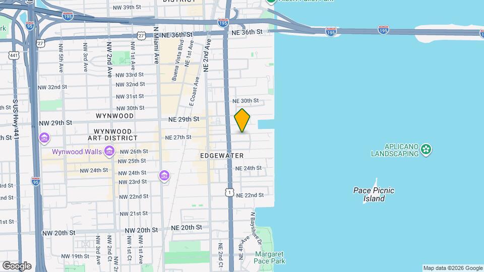 404 NE 27th St Map and Location Details