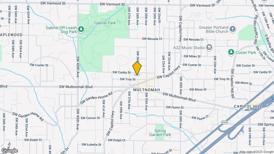 3605 SW Troy St Map and Location Details