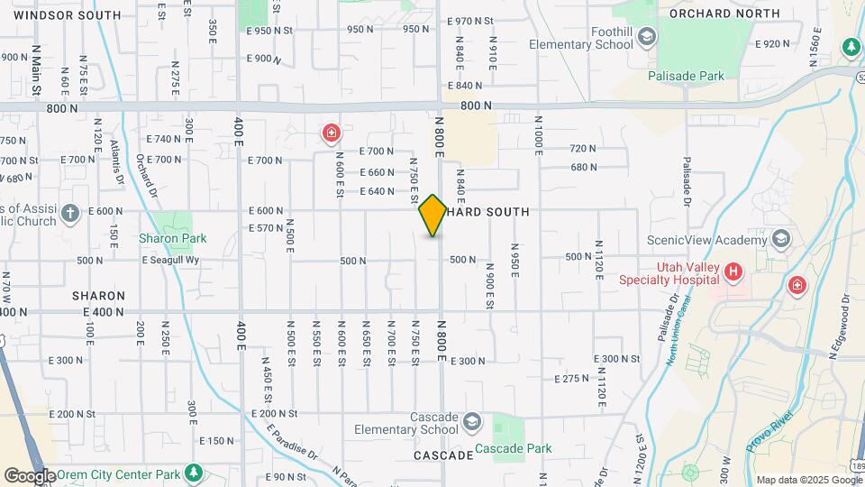 545 N 800 E Map and Location Details