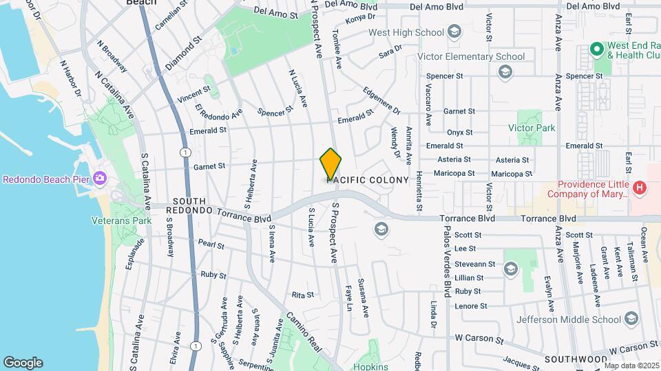 223 S Prospect Ave Mapa y Detalles de la Ubicación