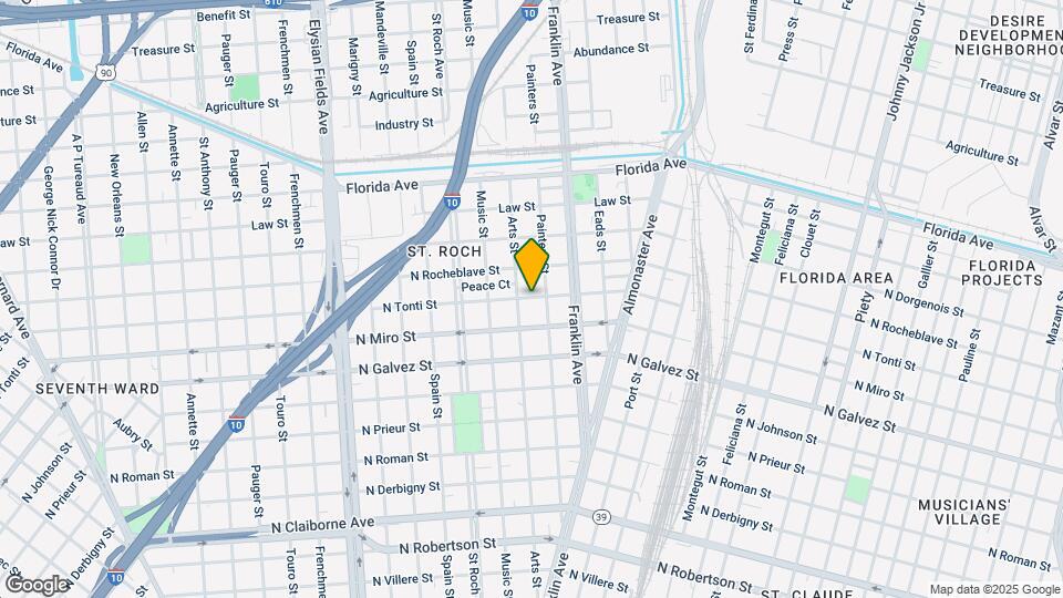 2558 N Tonti St Map and Location Details