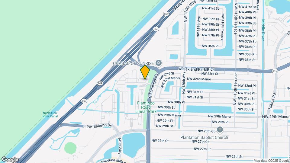 12411 NW 32nd Manor Map and Location Details