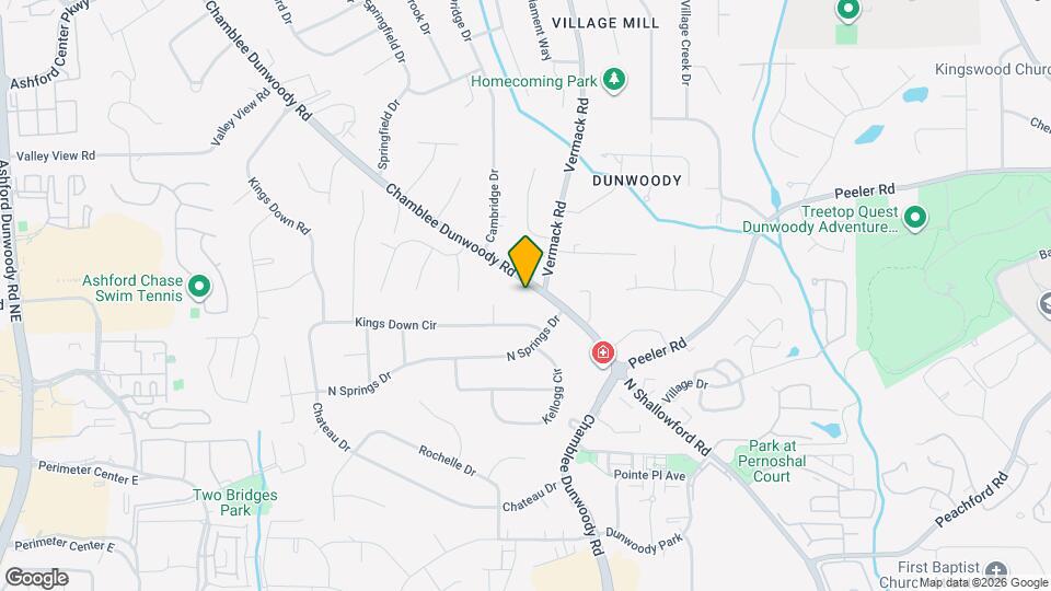 4822 Chamblee Dunwoody Rd Map and Location Details