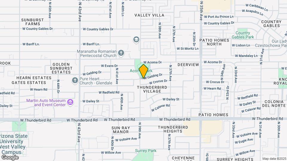 3827 W Gelding Dr Map and Location Details