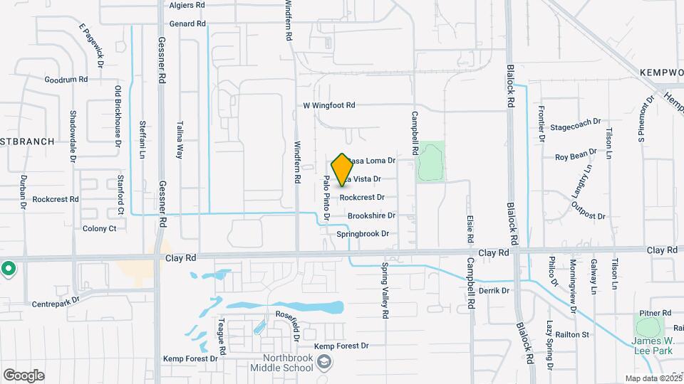 9818 Rockcrest Dr Map and Location Details