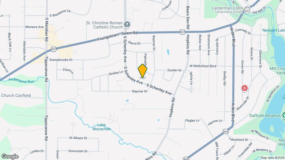 3945 S Schenley Ave Map and Location Details