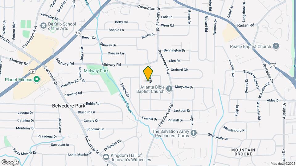 1387 Midview Dr Map and Location Details