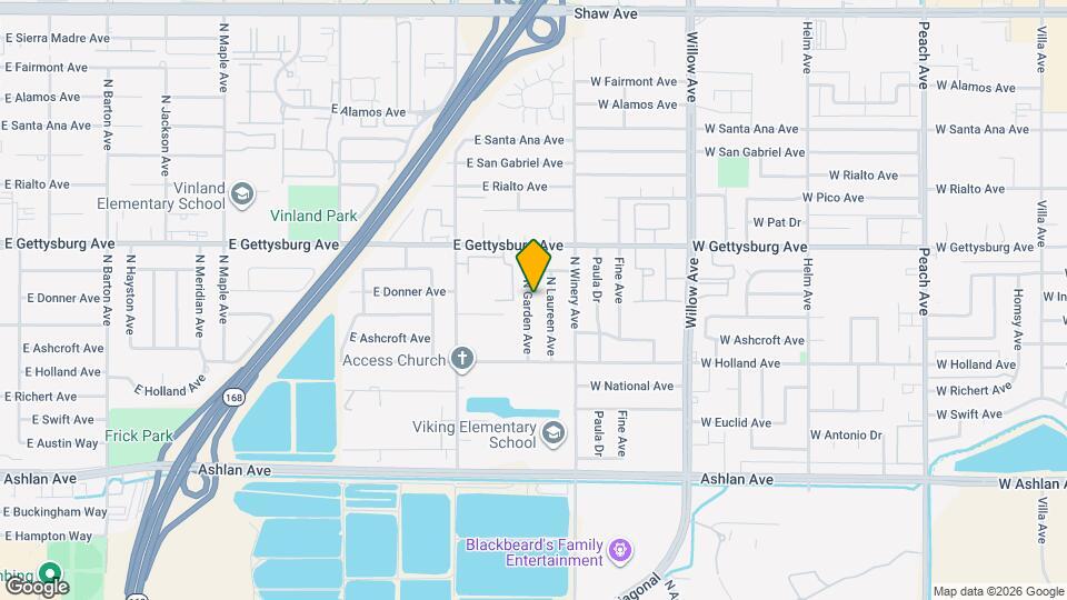 4504 N Garden Ave Mapa y Detalles de la Ubicación