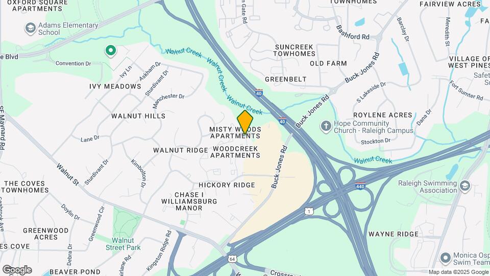 Woodcreek Apartments Map and Location Details