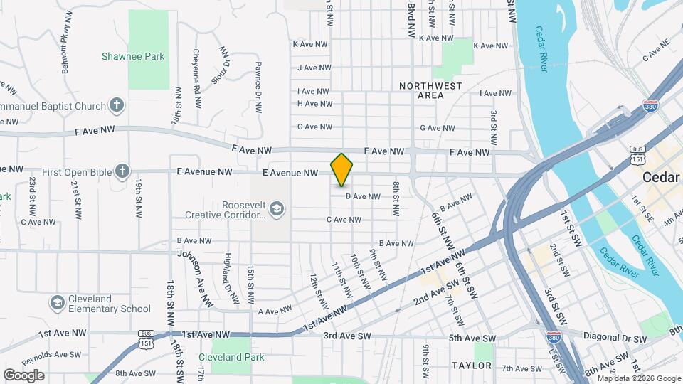 1012 D Ave NW Map and Location Details