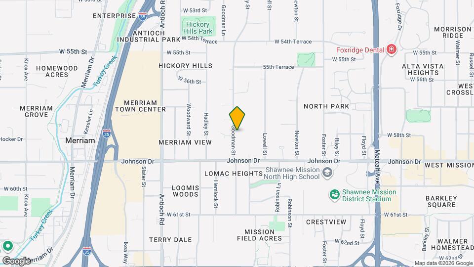 5801 Goodman St Map and Location Details
