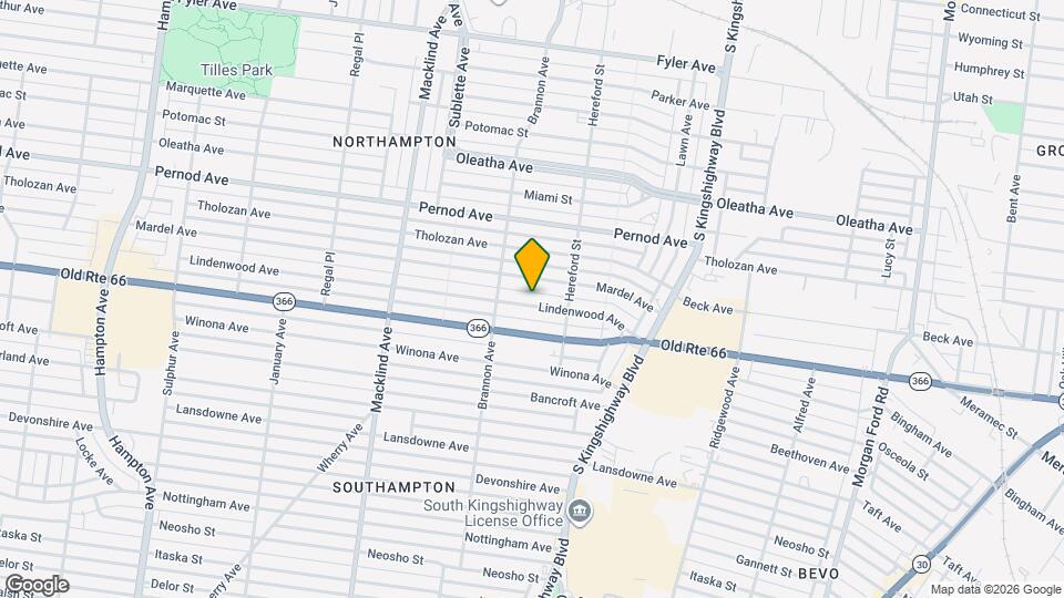 5041 Lindenwood Ave Map and Location Details