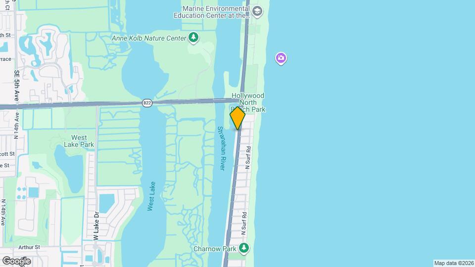 3300 N Ocean Dr Map and Location Details