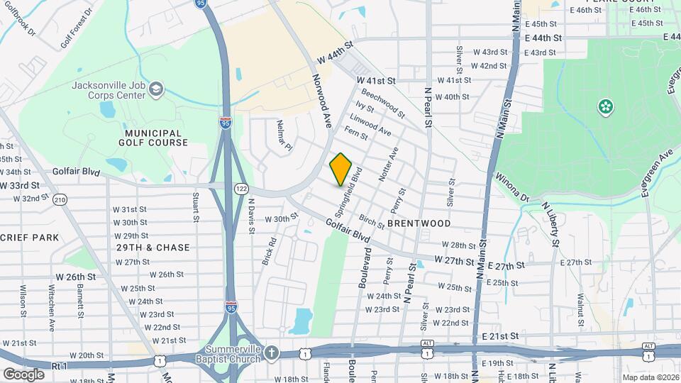 616 Woodbine St Map and Location Details