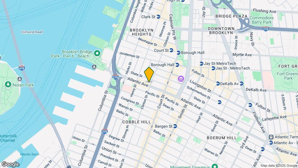 161 Atlantic Ave Map and Location Details