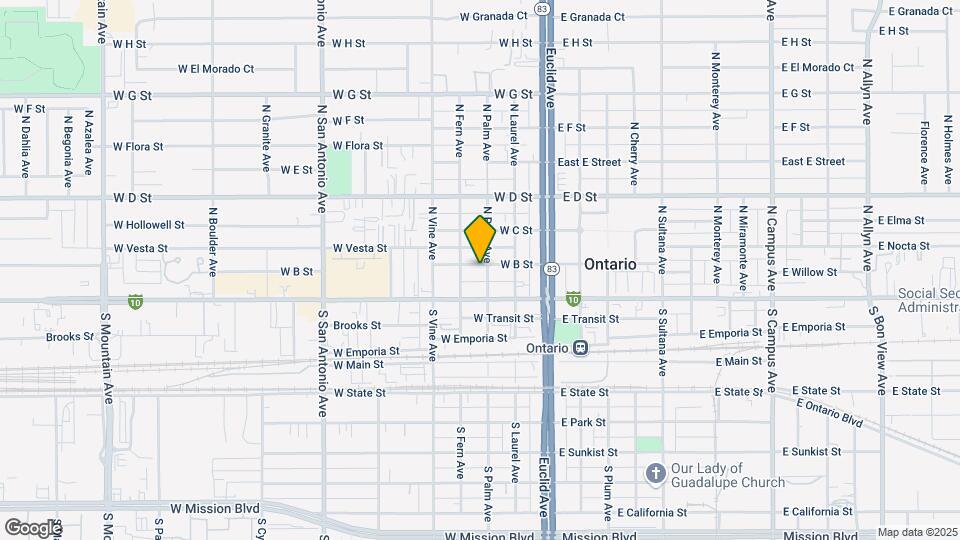 307 W B St Map and Location Details