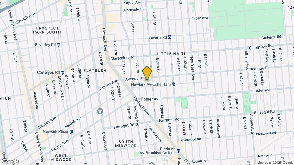 411 E 26th St Map and Location Details