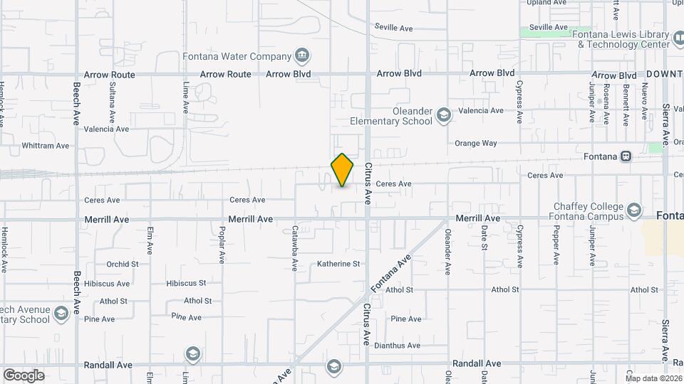 16029 Ceres Ave Mapa y Detalles de la Ubicación