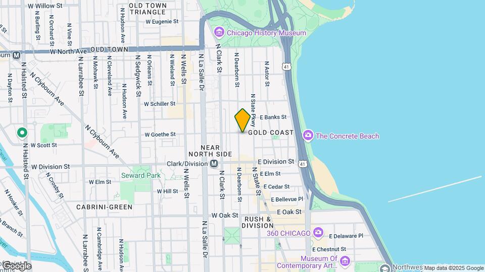 21 W Goethe St, Unit 15E Map and Location Details
