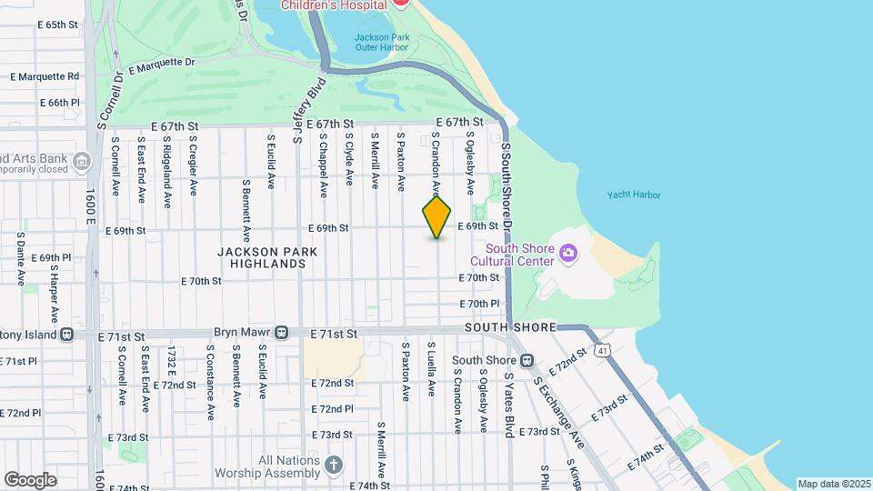 6932 S Crandon Ave Mapa y Detalles de la Ubicación