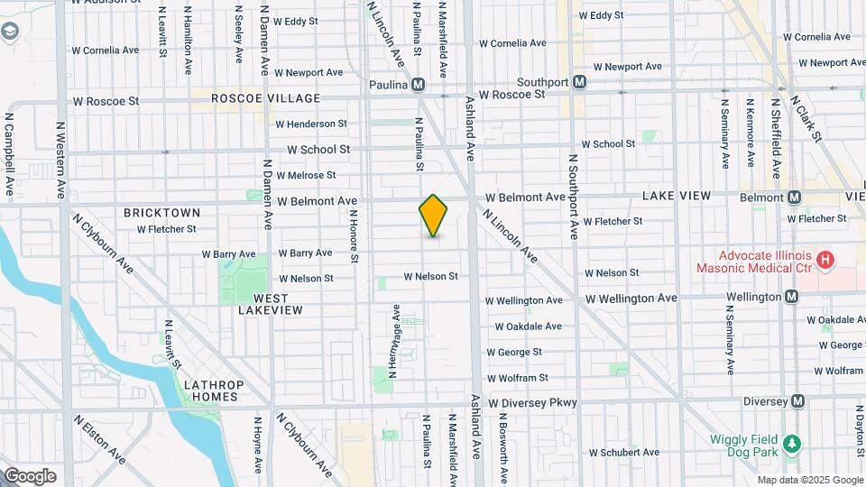 1648 W Barry Ave, Unit 1 Map and Location Details
