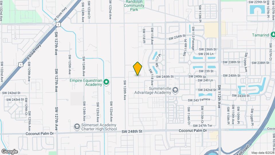 11904 SW 240th St Mapa y Detalles de la Ubicación
