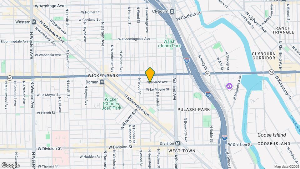 1723 W Pierce Ave Map and Location Details