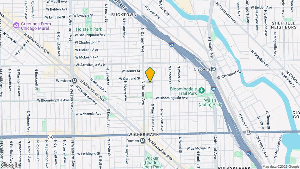 1939 W Cortland St Map and Location Details