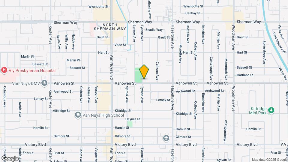14251 Vanowen St, Unit 1 Map and Location Details