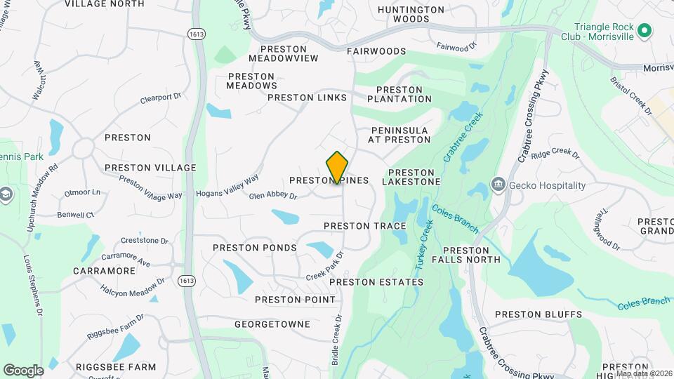100 Preston Pines Dr Map and Location Details