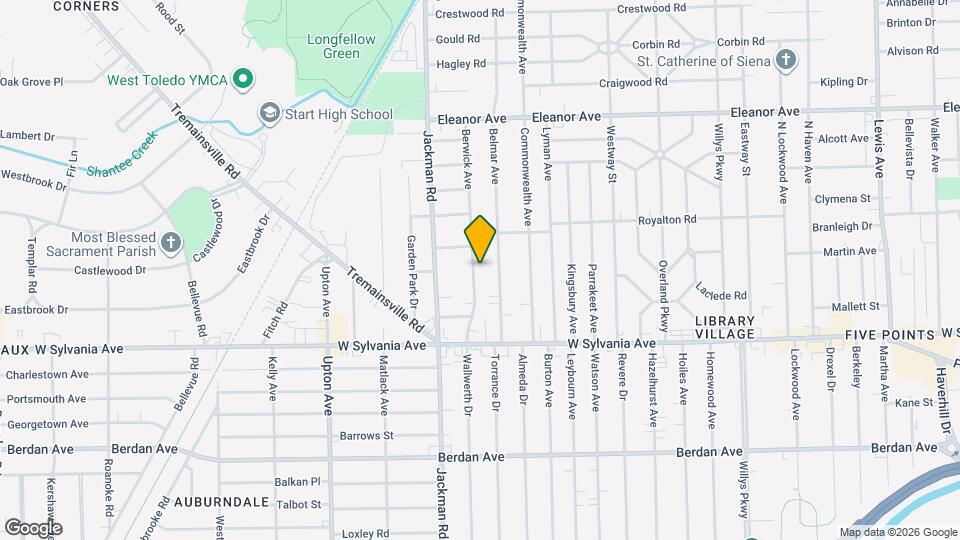 4132 Berwick Ave Map and Location Details