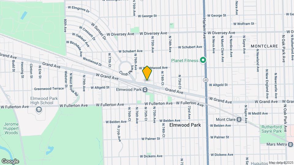 7520 W Grand Ave Map and Location Details