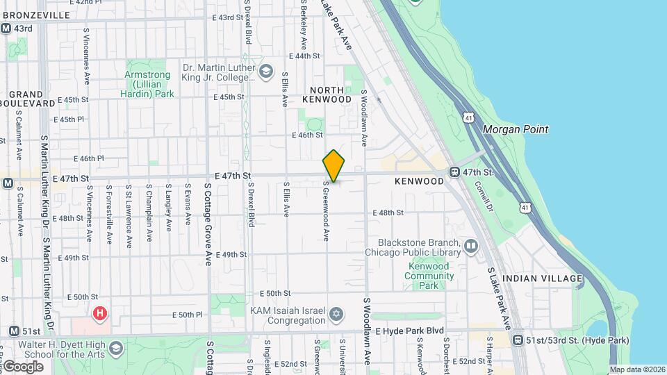 4721 S Greenwood Ave Map and Location Details