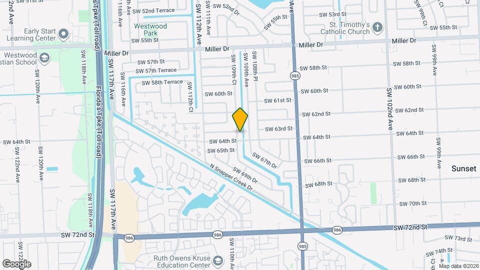 6371 SW 109th Ct Map and Location Details