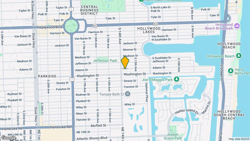 1344 Adams St Map and Location Details