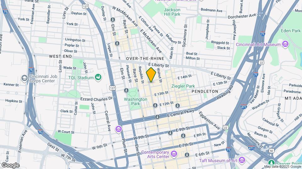 1326 Vine St Map and Location Details