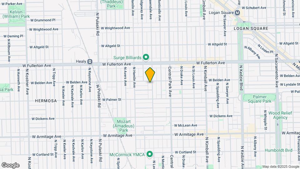 2252 N Lawndale Ave Map and Location Details