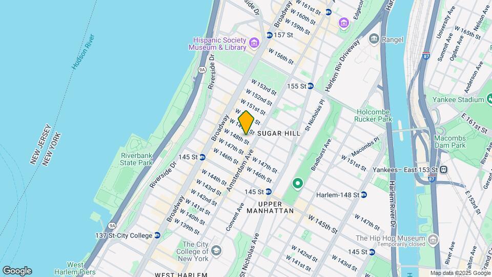 505 W 148th St Map and Location Details