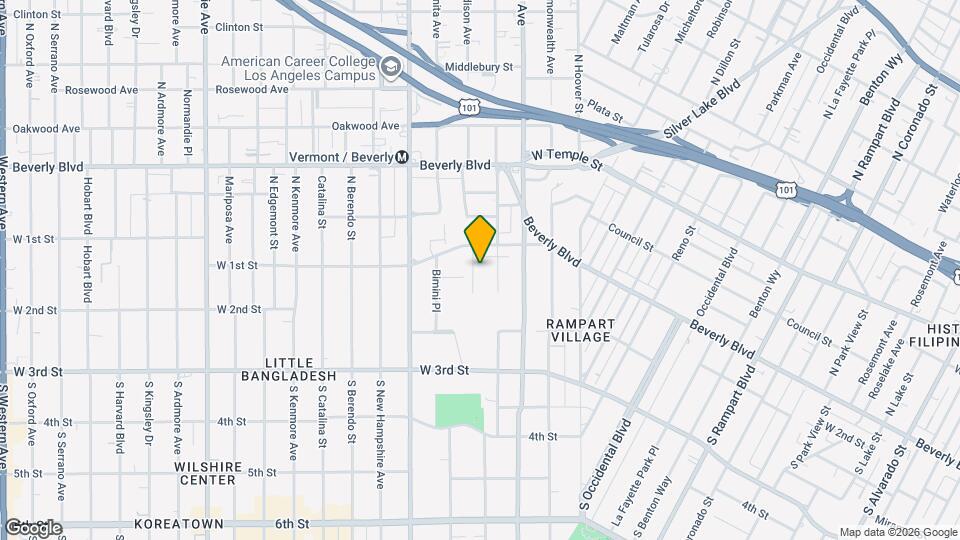 128 S Madison Ave Map and Location Details