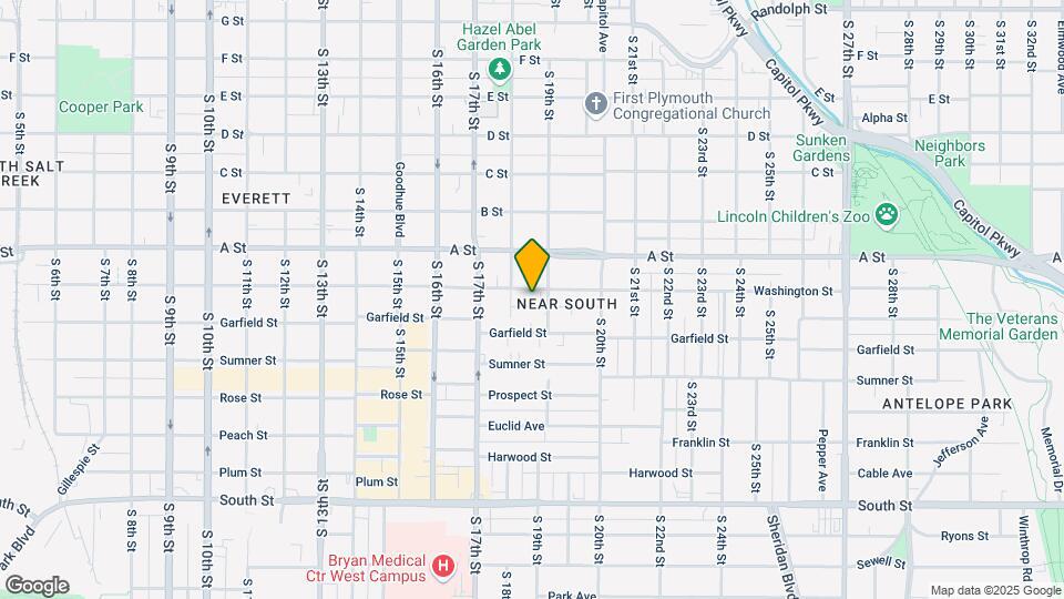 1833 Washington St Map and Location Details