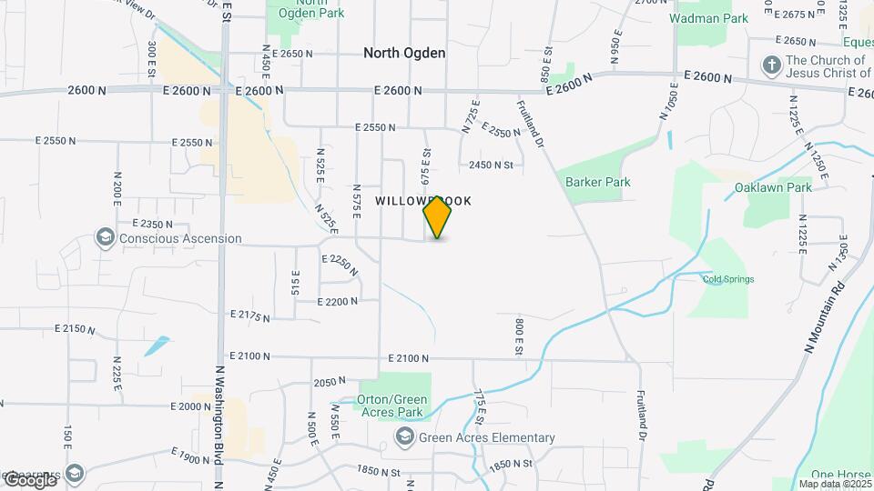 689 E 2300 N, Unit Upstairs Map and Location Details