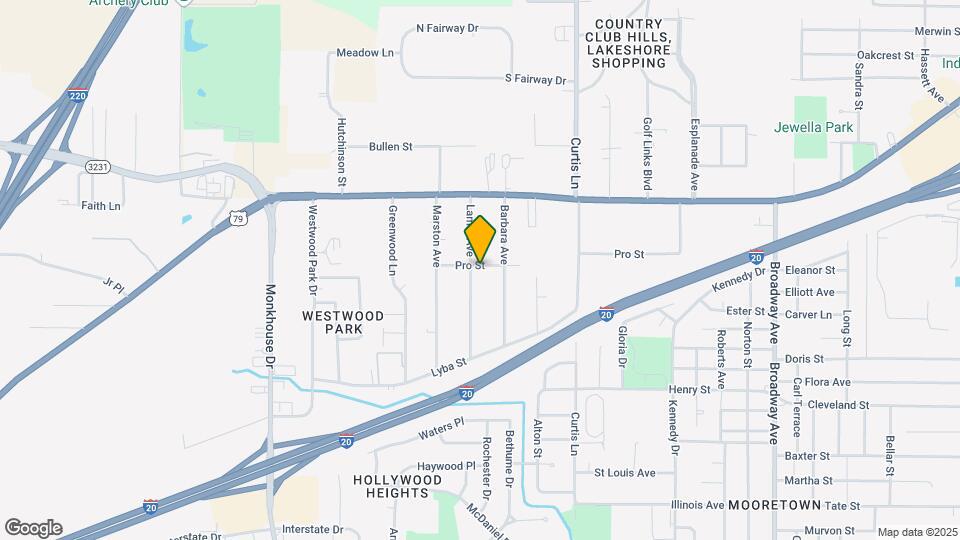4201 Lamar Ave Map and Location Details
