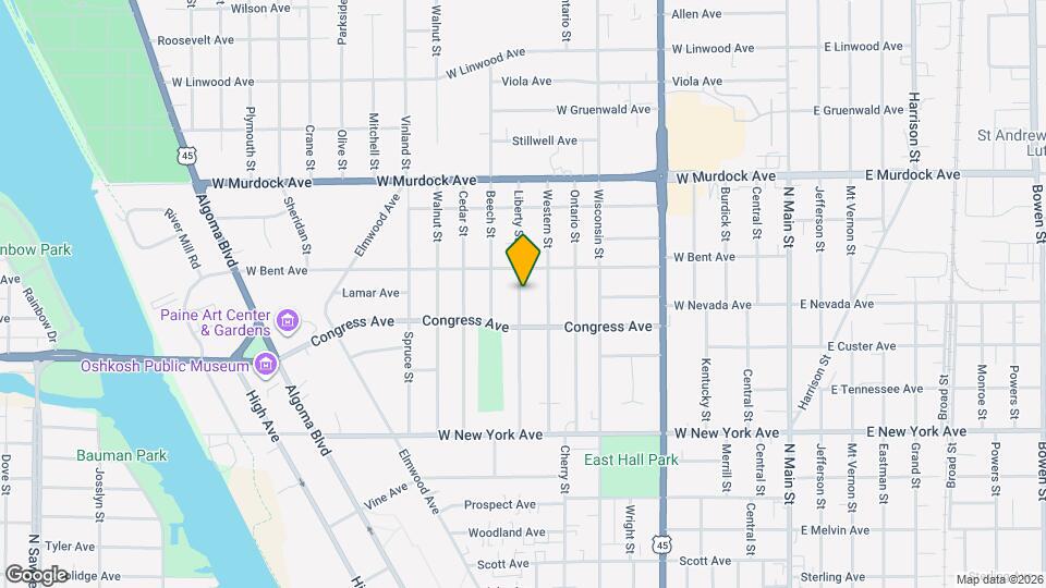 1502 Liberty St Map and Location Details