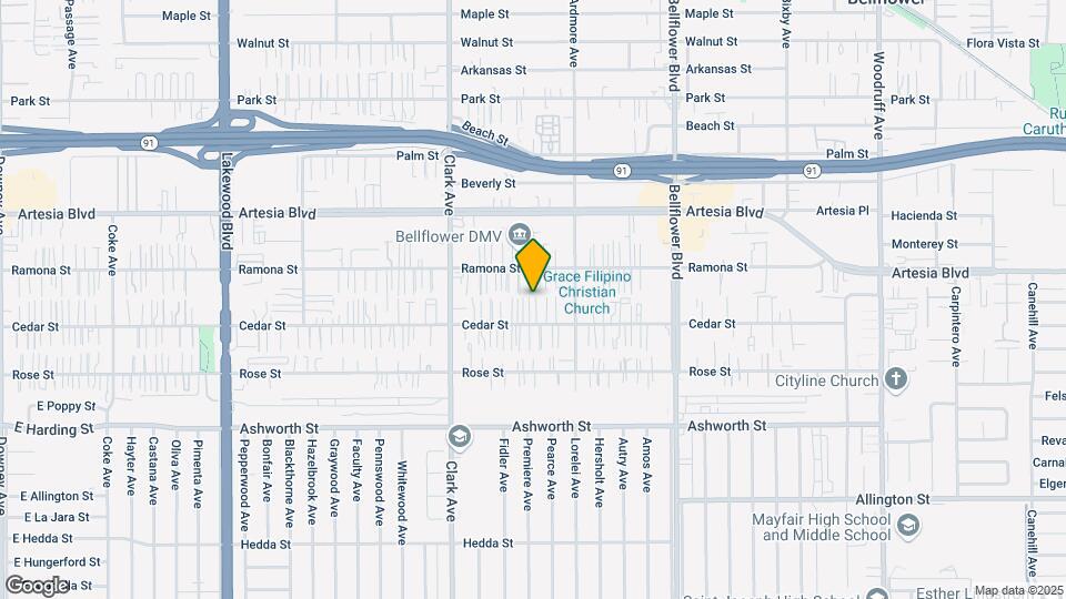 9527 Cedar St Mapa y Detalles de la Ubicación